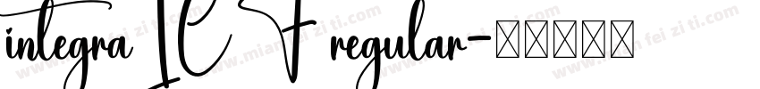 integraICF regular字体转换